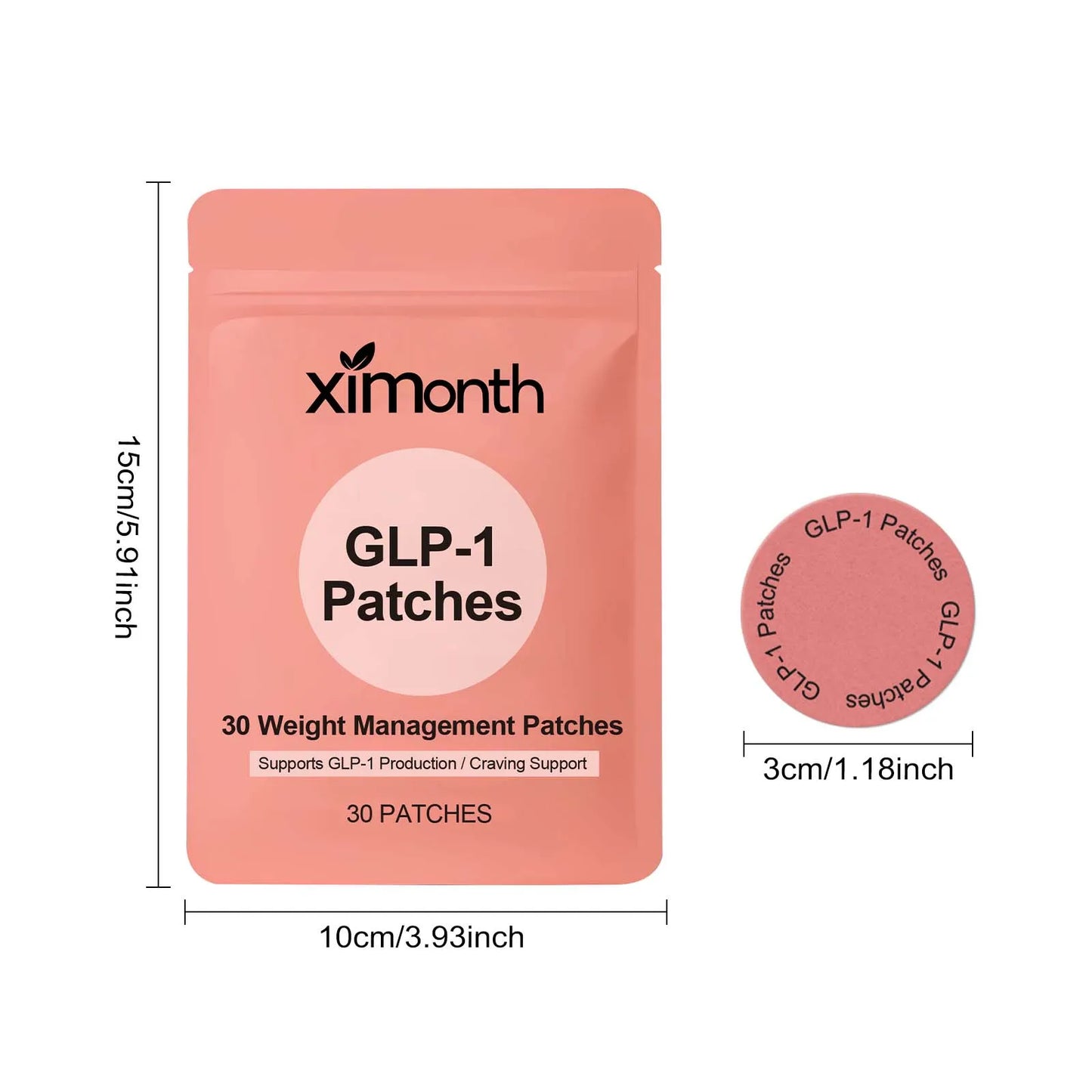 GLP-1 Patches For Body Shaping Fat Burning Anti Cellulite Improve Stomach Control Appetite Increase Metabolism Weight Loss Patch
