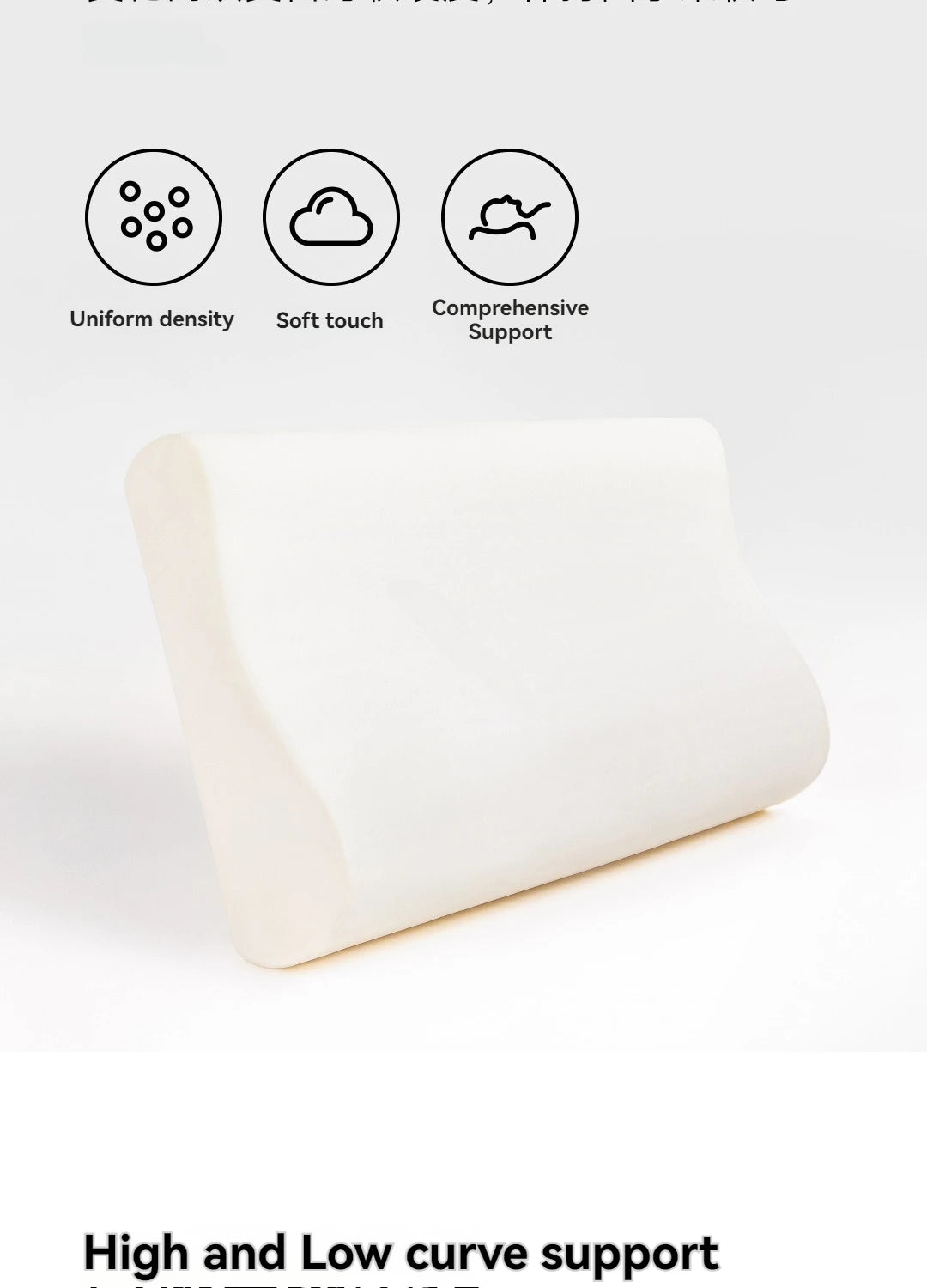 Xiaomi Mijia Memory Cotton Neck Pillow Pro Soft Breathable Antibacterial Strong Support 9cm 11cm High Low Curve Seamless Fit