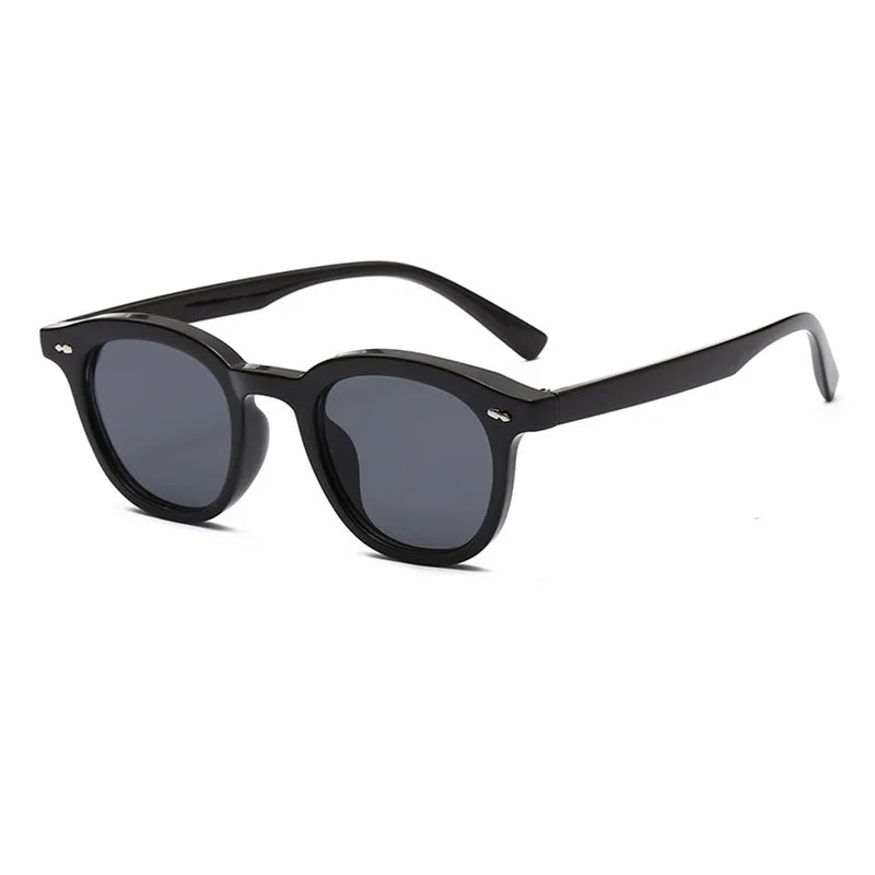 SHAUNA Ins Popular Trending Small Round Sunglasses Fashion Nail Glasses UV400