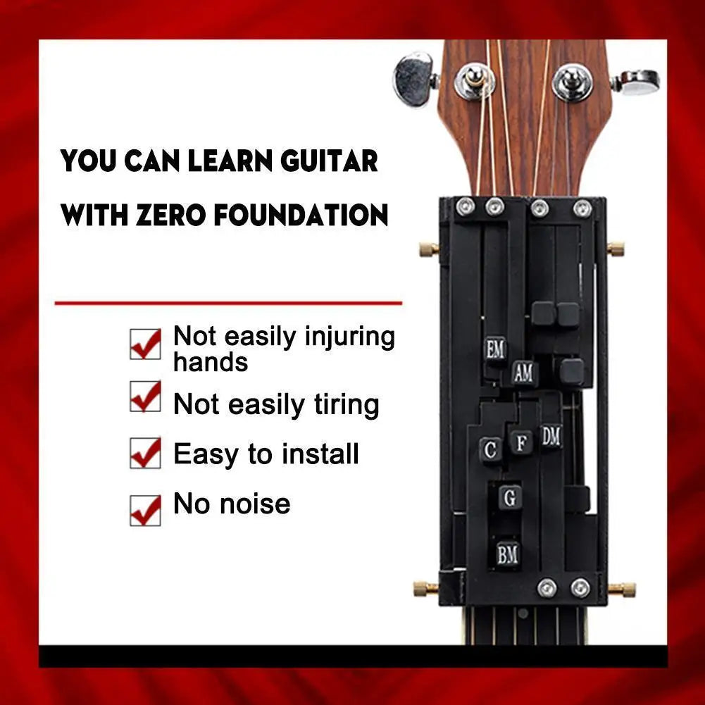 Guitar Aid Chords,Portable Guitar Learning System Teaching Beginner Trainer Practice Tools for Beginners Friends Family Adults