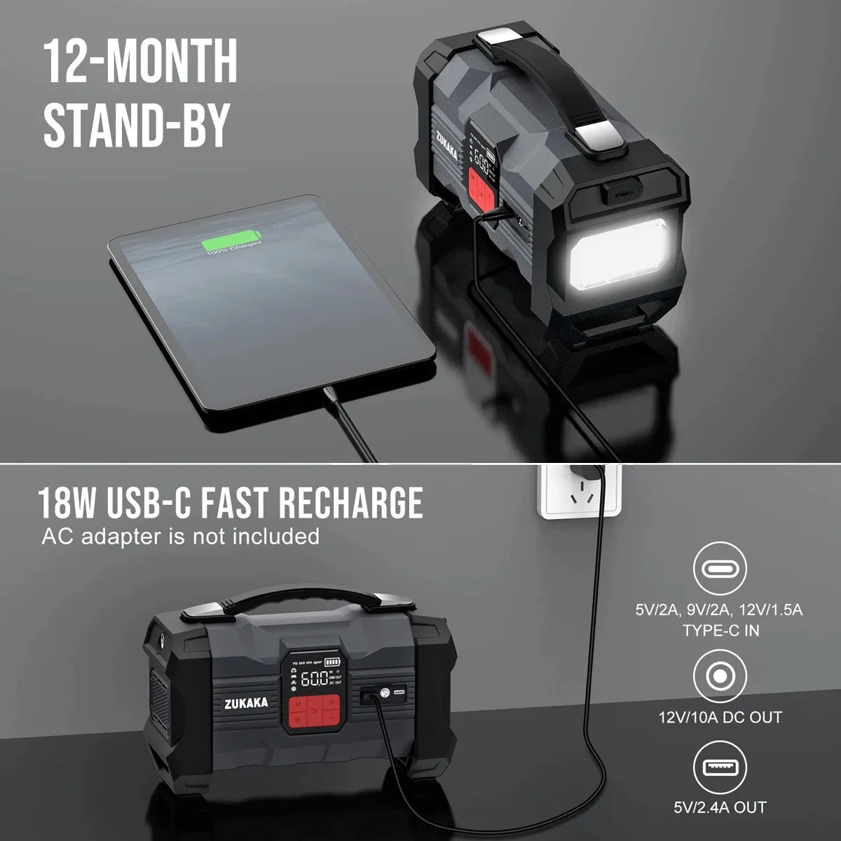 Car Jump Starter with Air Compressor Power Bank Portable Emergency Battery Booster Starting Device for Cars