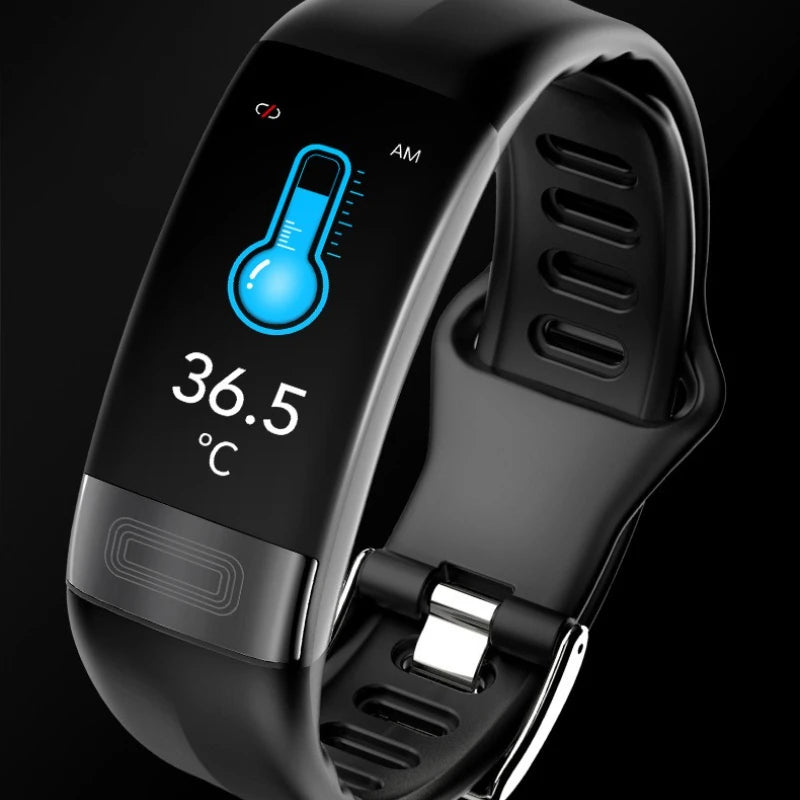 Elderly Smart Bracelet Health Tracker ECG Blood Pressure Body Temperature Waterproof Multi Functional Bracelets Suitable Android