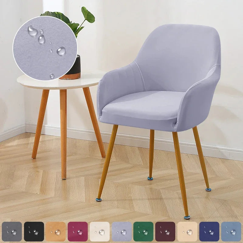 1PC Water Repellent Elastic Chair Cover Stretch High Armchair Covers Office Chairs Slipcover Seat Cover for Hotel Dining Room
