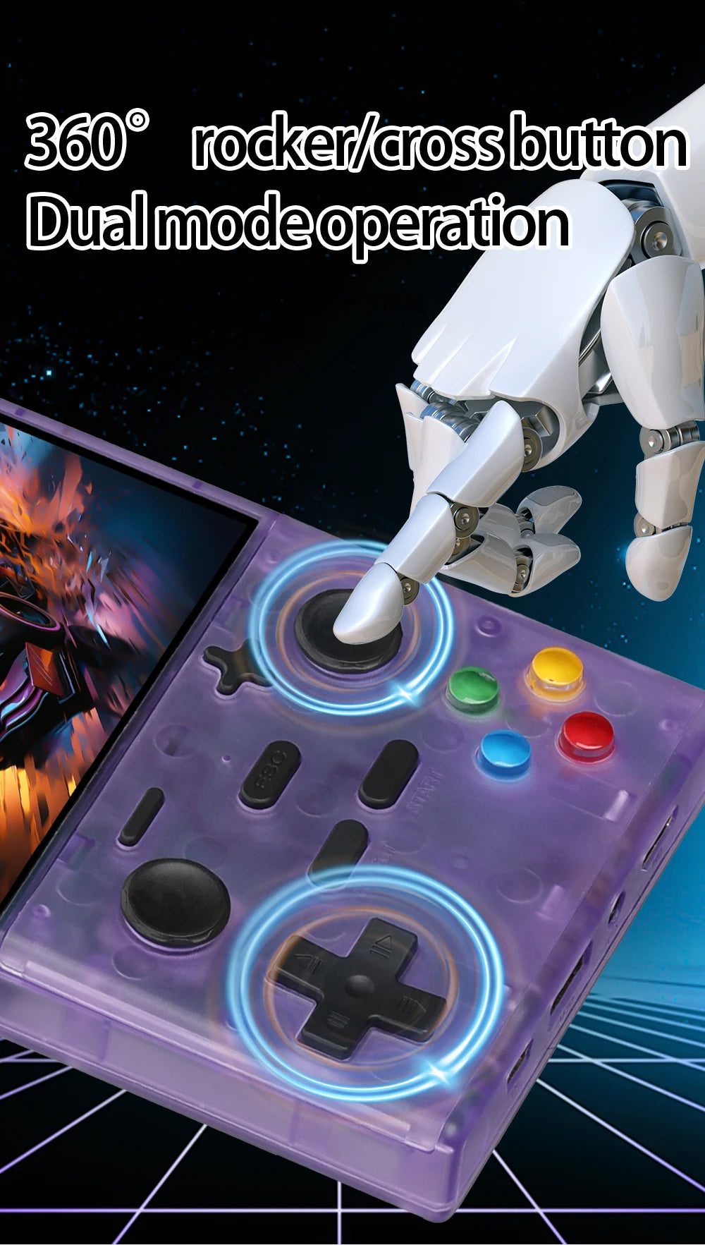 XGB35 Game Console 40000+Games 3.5'' Hd screen Wireless dual controller, two-player battle Play games on TV  Linux System