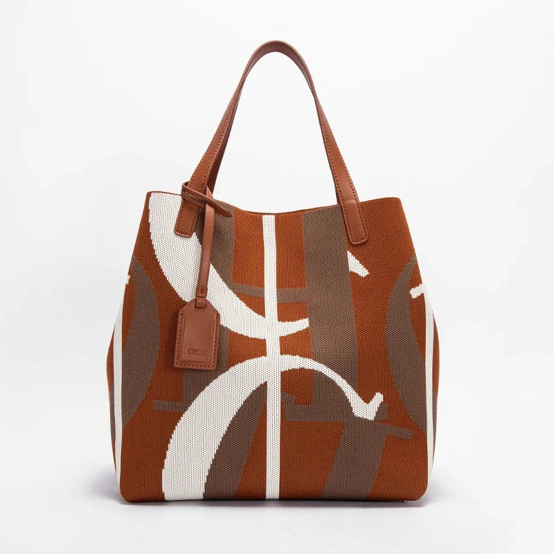 CH High-quality Temperament Ladies Handbag Handmade Large Capacity Women's Shoulder Bag Fashion Classic New Solid Color