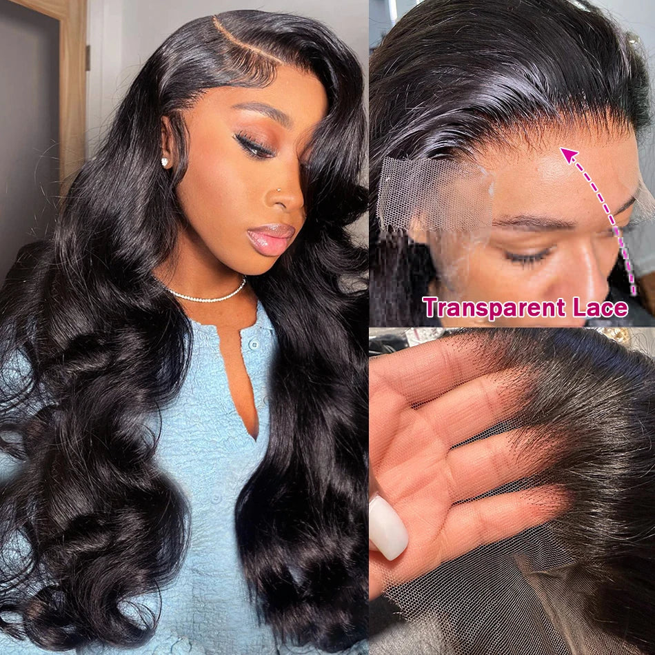 180 Density 36 38Inch Wig Human Hair For Women 13x4 Body Wave Lace Front Wig 13x6 Body Wave Lace Frontal Wig Brazilian Hair