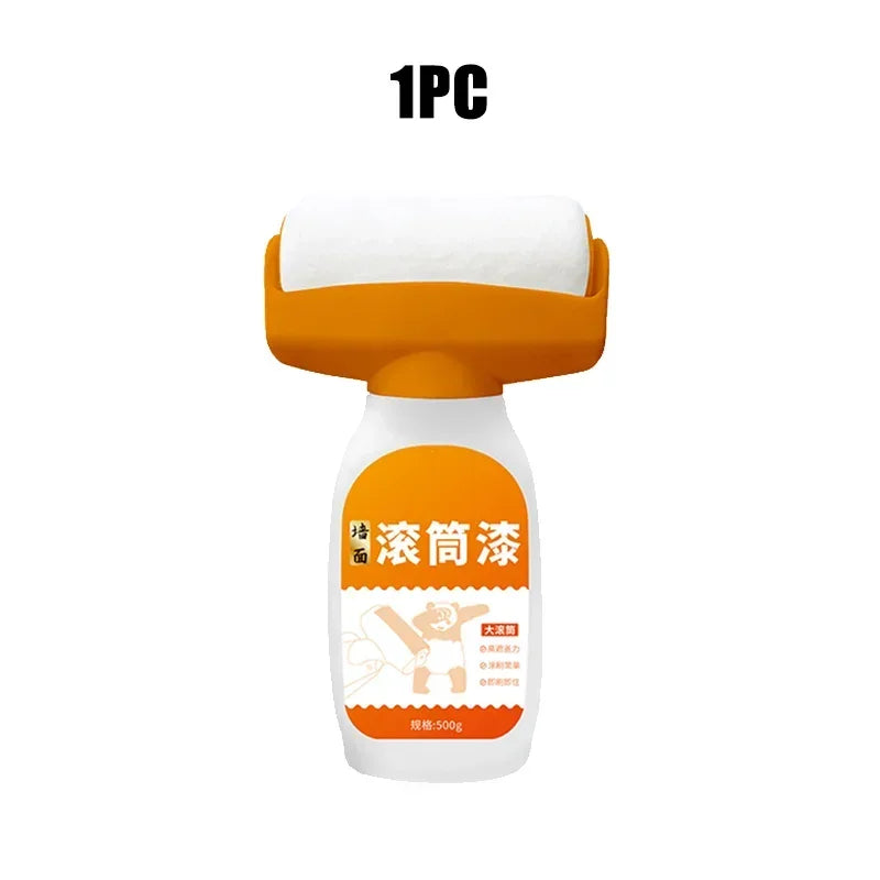 Hot Antibacterial Wall Paint Strong Repair Wall Paint Household White Latex Paint With Roller Brush for Living Room Kitchen Tool