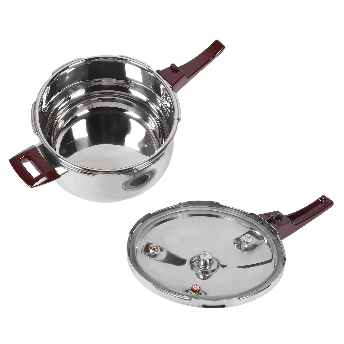 11L Pressure Cooker 80KPA Stainless Steel Multifunctional Multiple Security Guard with Ergonomic Handle Stovetop Pressure Cooker