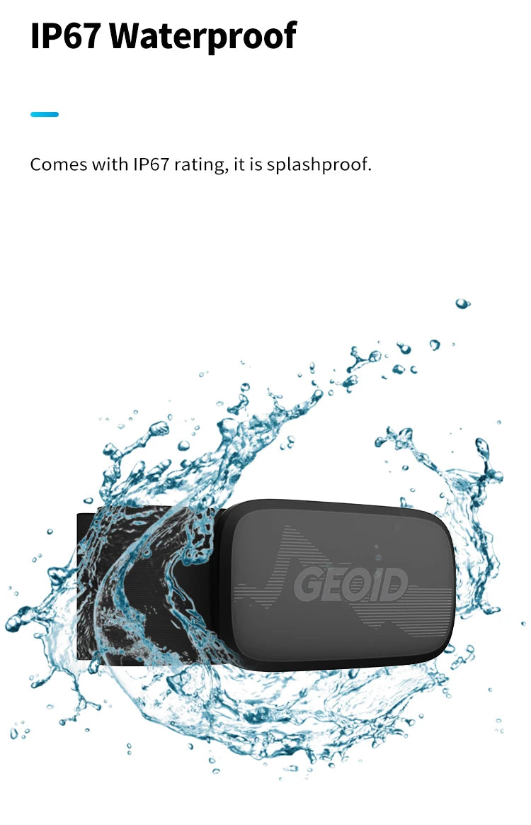 Geoid HS500 Heart Rate Sensor Monitor Cycling Computer Wireless Health Fitness For Garmin With Chest Heart Bluetooth ANT+