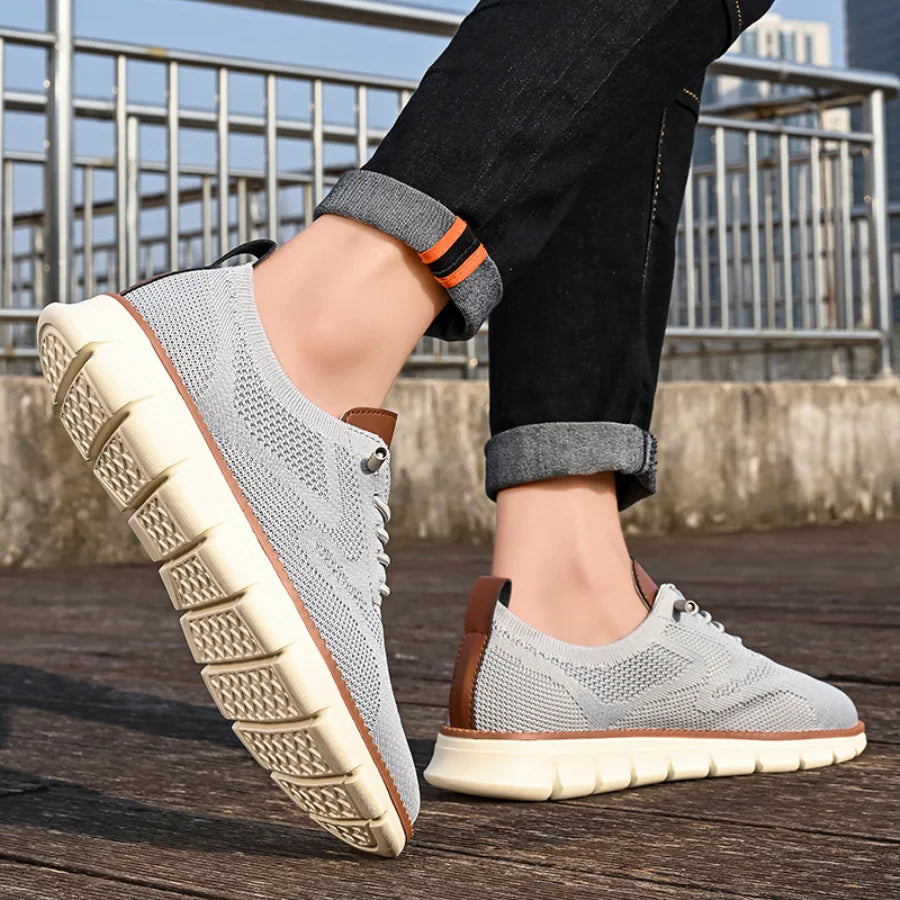 Men Casual Shoes Breeze Stylish Oxfords Fashion Formal Business Urban Breathable Shoes for Male Non Slip Dress Sneakers for Man