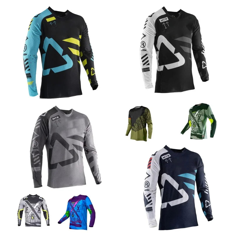 Long Sleeve Cycling Jersey High Quality Top Race Cycling Mountain Bike Road Bicycle Motorcycle For Men Cycling Jeresy  Motocross
