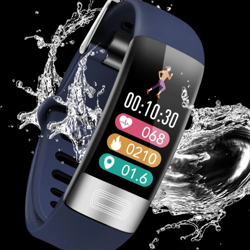 Elderly Smart Bracelet Health Tracker ECG Blood Pressure Body Temperature Waterproof Multi Functional Bracelets Suitable Android