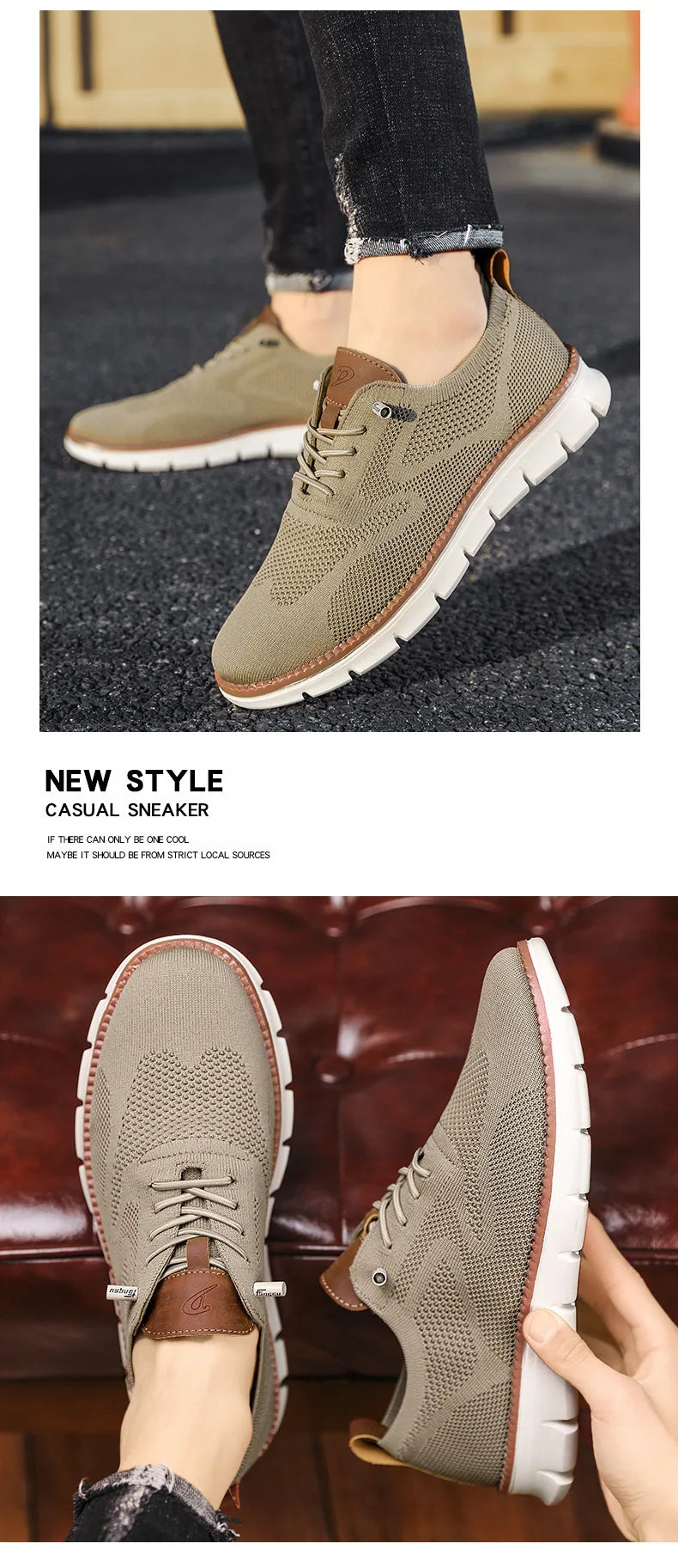 Men Casual Shoes Breeze Stylish Oxfords Fashion Formal Business Urban Breathable Shoes for Male Non Slip Dress Sneakers for Man