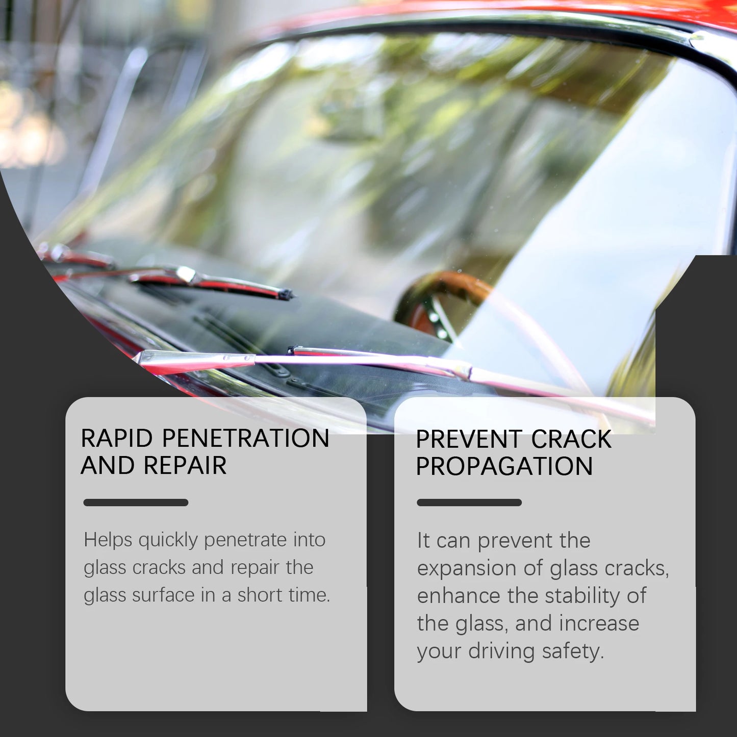 Car Windshield Repair Resin Kit Tools Windscreen Break Scratch Restoration Protective Stickers Glass Cleaner Care No Trace Wash