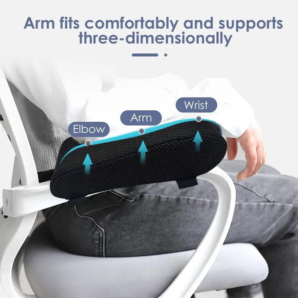 Arm Rest Cover Elbow Armrest Pads Comfortable Support Chair Elbow Pads with Adjustable Straps for Office Chairs Wheelchairs