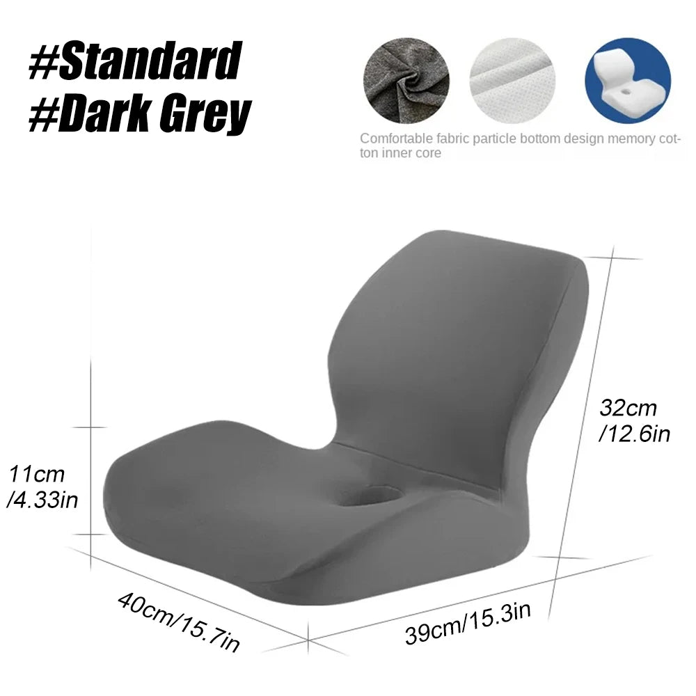 1Pcs Seat Cushion for Office Chairs - Momery Foam Chiar Cushion for Tailbone Pain Relief,Back Pain,Long Sitting Pressure Relief