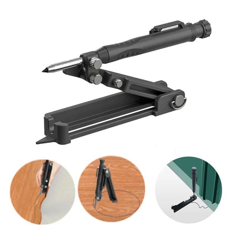Graffiti Tools Writing Tools With Deep Hole Pencils Woodworking Line Measuring Tools Multi-function Adjustable Compass Tool
