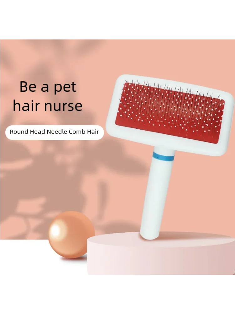 Pet Slicker Brush for Dogs Cats Massage Brush Deshedding Comb Grooming Brush for Poodle Maltese Puppy Kitten Guinea Pig Rabbit