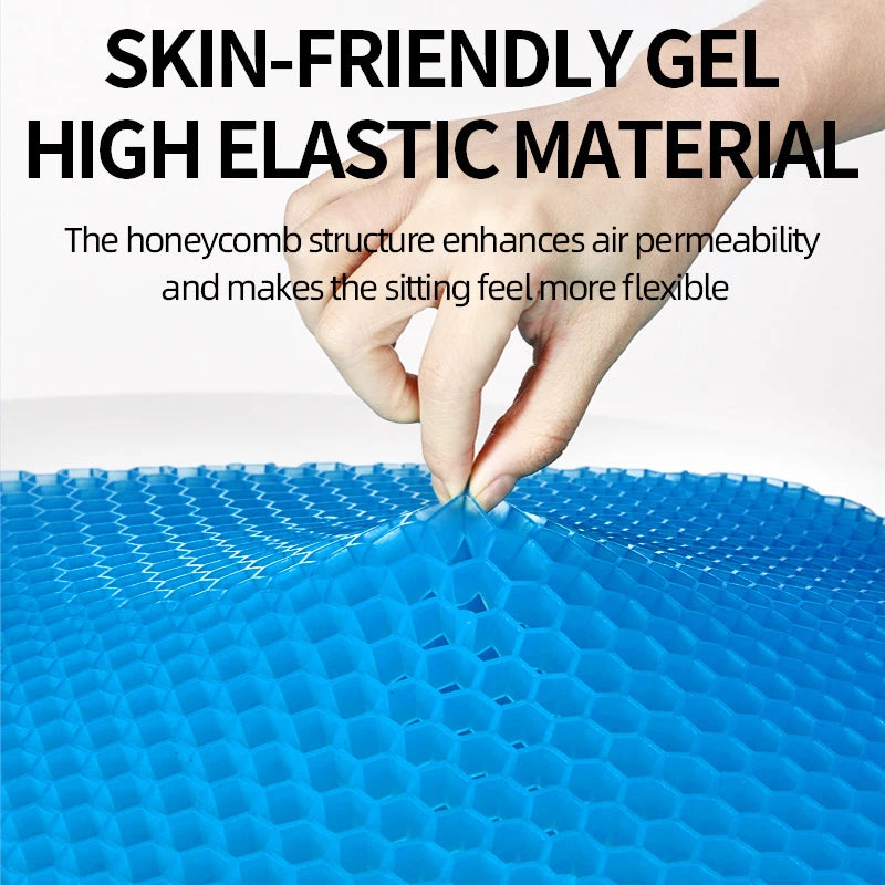 Car Seat Honeycomb Gel Seat Office Seat Four Seasons Universal Silicone Breathable Student Seat Car Seat Honeycomb Gel Seat Offi