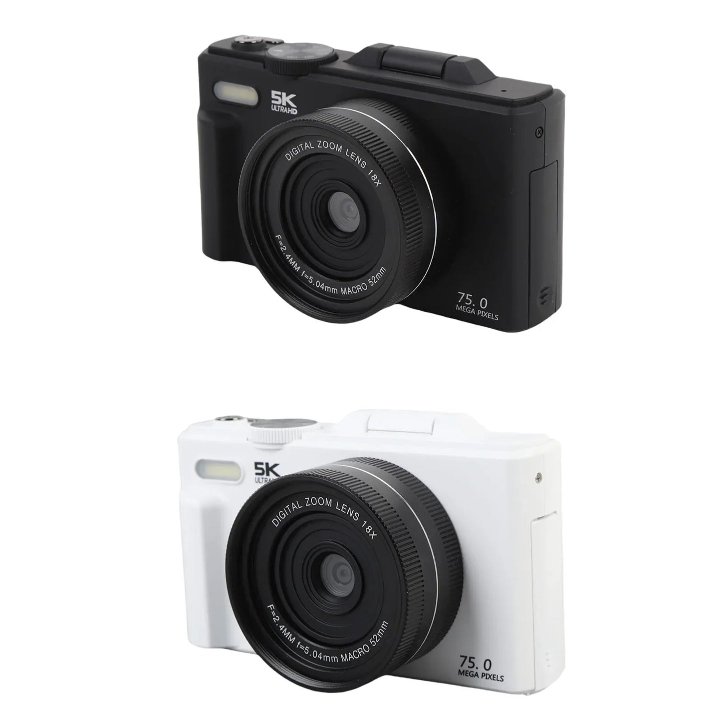 5K HD WiFi Digital Camera Portable 18XAF Autofocus High Definition 3 Inch  Screen 5K Digital Camera for Photography and Video