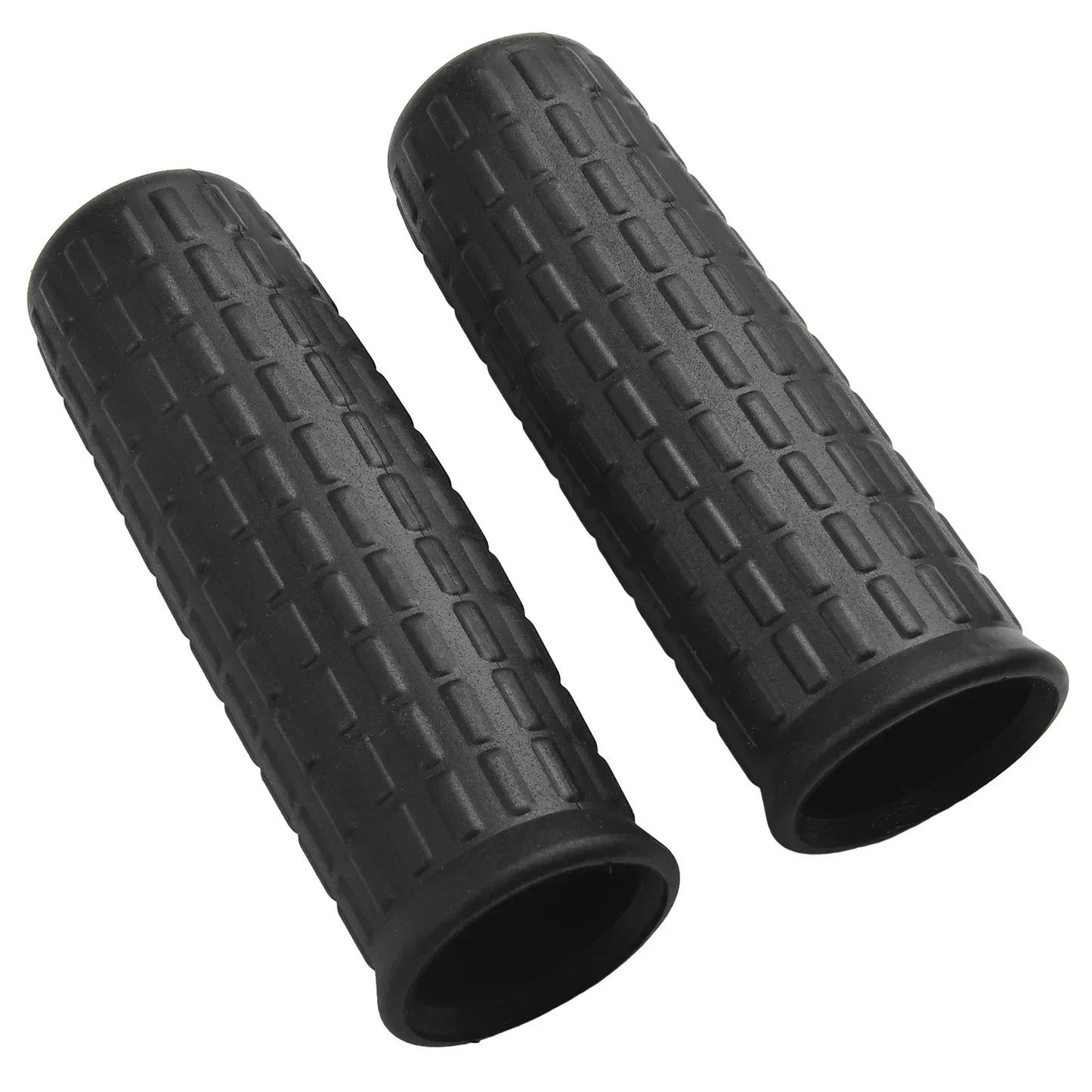 2pcs Wheelbarrow Handles Rubber Round Tubes Anti-Skid Shock Absorption Universal Weatherproof Replacement Handle Cover 12-32mm