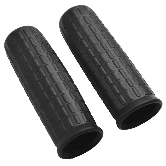 2pcs Wheelbarrow Handles Rubber Round Tubes Anti-Skid Shock Absorption Universal Weatherproof Replacement Handle Cover 12-32mm