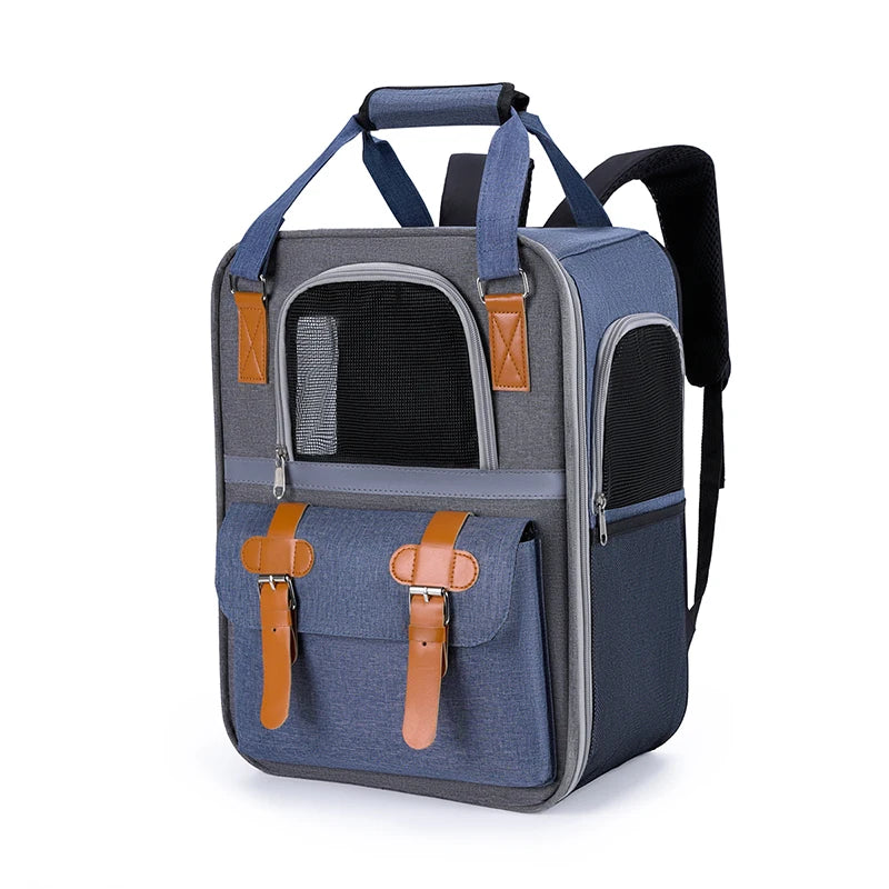 Portable Travel Pet Backpack , Dogs and Cats Travel Portable Back Bag, Large capacity, Pet Carrier Bag for Cats and Dogs,Portabl