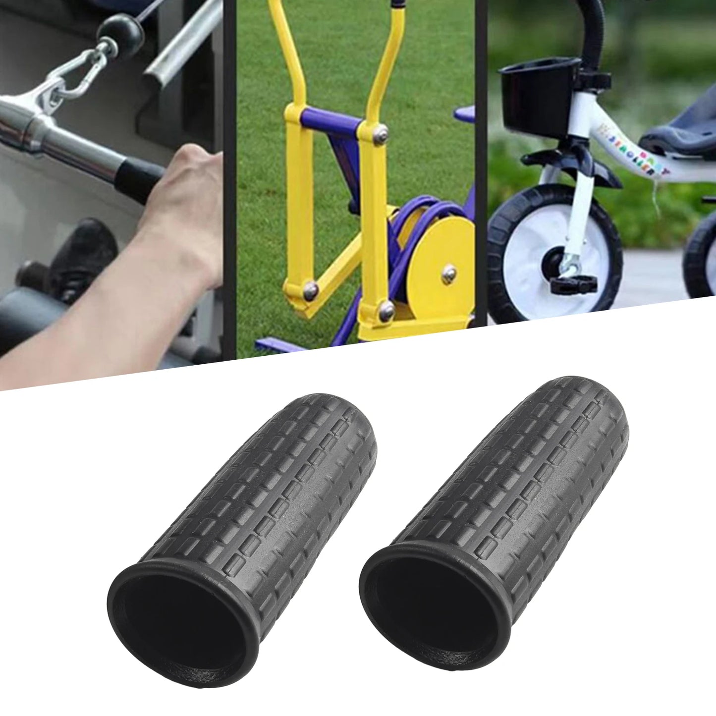 Wheelbarrow Rubber Handles Comfort Durable Grips Handlebar Non Slip Plastic Replacement Universal High Quality