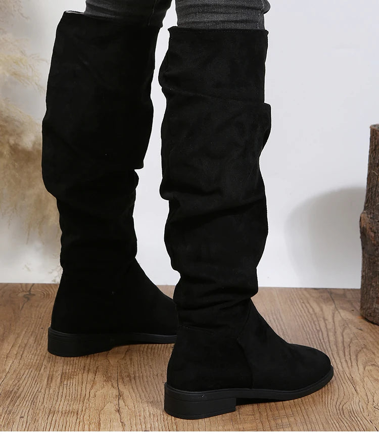Boots Women's High Boots For Winter Shoes Woman Heels Botas Mujer New High Knee Boots Women Luxury Long Winter Footwear Snow