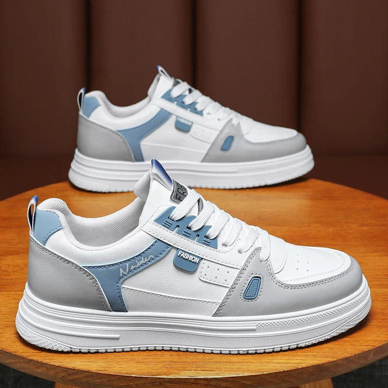 Men's shoes: Breathable, trendy, versatile, thick-soled white sneakers, sportswear, casual shoes, and board shoes