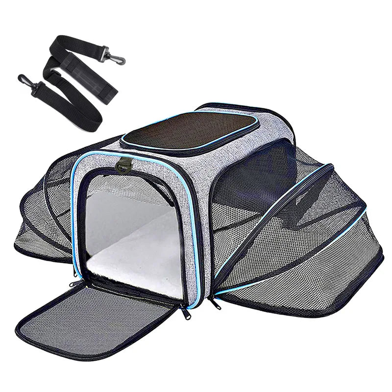 Pet Carrier Backpack Portable Breathable Foldable Light Comfort for Cats Dogs Outdoor Travel Transport Bag for Small Medium Pets
