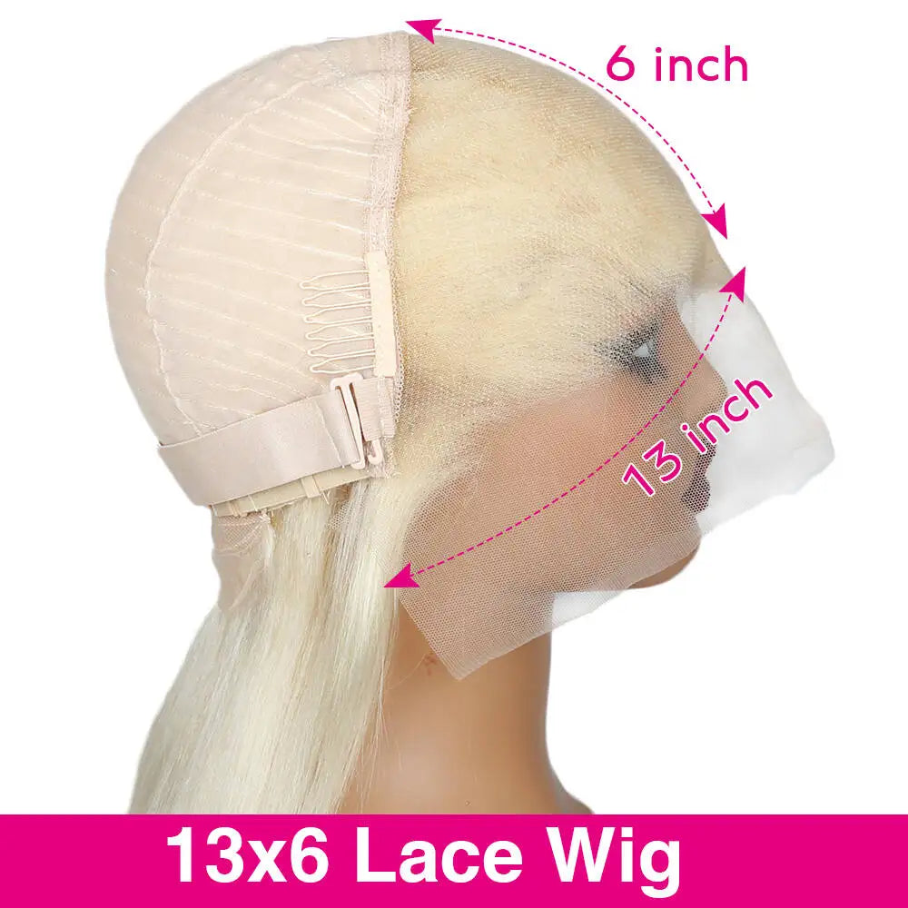 13x6 Body Wave Transparent Hd 42 46 Inch 613 Honey Blonde Lace Frontal Human Hair Wig 200 Density Brazilian 13x4 Lace Front Wig