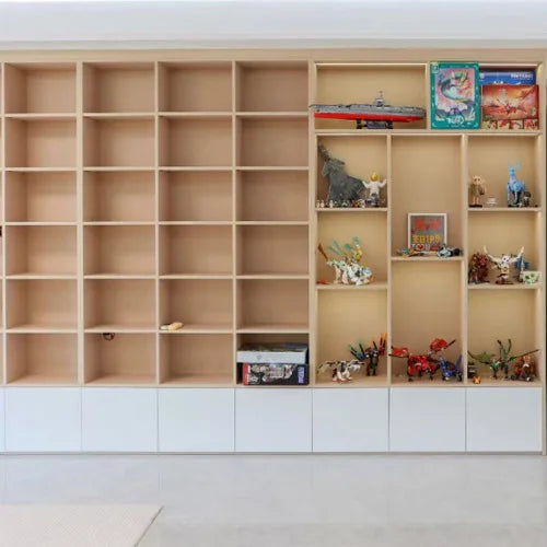 Hot Selling Home Wooden Furniture Modern Wood Board Bookcase with Doors and Drawers Custom Study Bookshelf Shelf storage Home fu