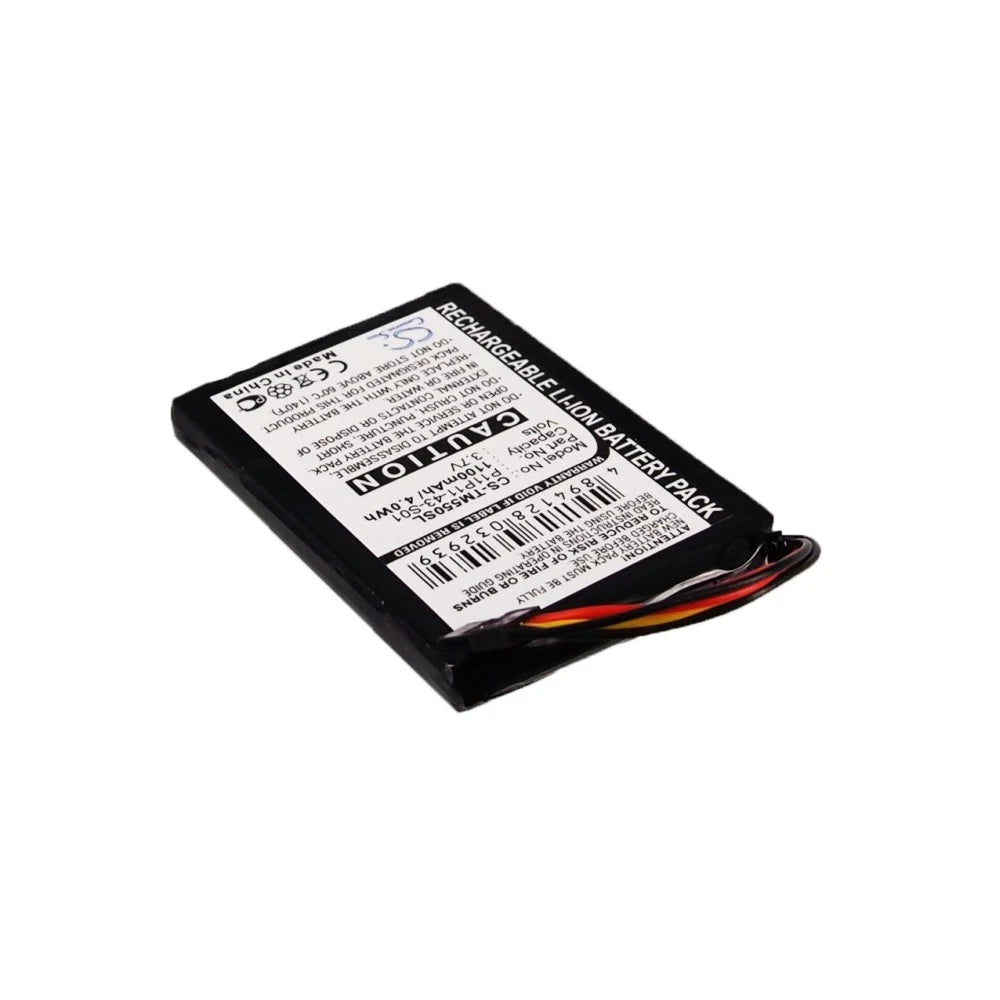 Cameron Sino GPS, Navigator Battery For TomTom Go 550 Live 8CP5.011.11 Part Number For TomTom P11P11-43-S01 Capacity 1100mAh