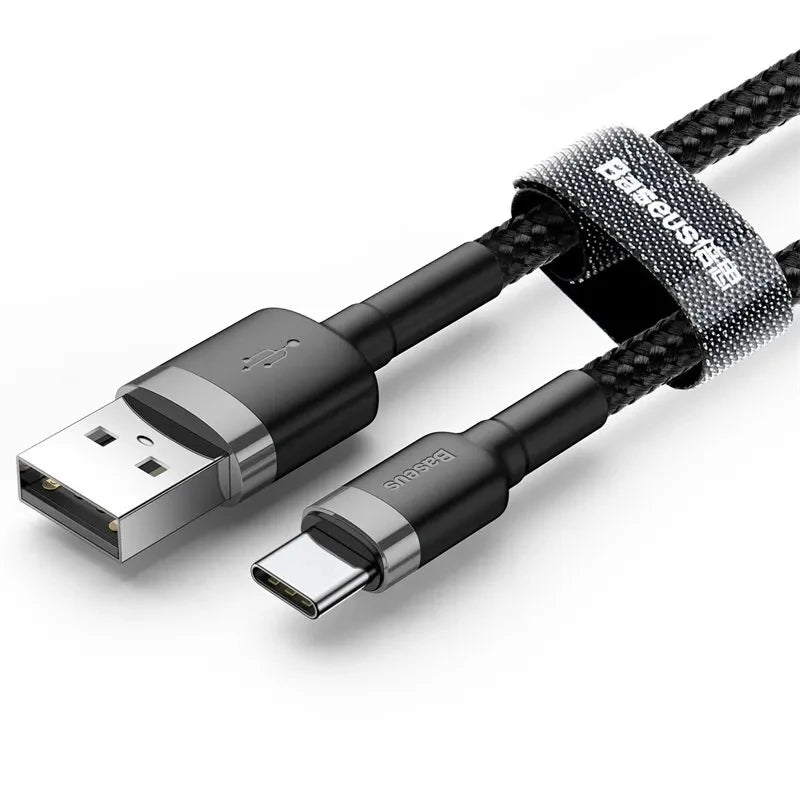 Baseus USB C Cable for oneplus 12 Quick Charge 3.0USB C Cable Fast Charging Cable Type C for Huawei Xiaomi 13 USB-C Charger Wire