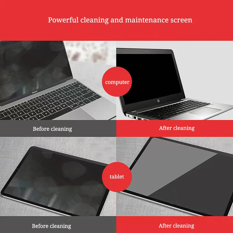 KCL-1005 Cleaning Kit Computer Periphery LCD Screen Universal LCD Screen Cleaning Three piece Cleaning Kit