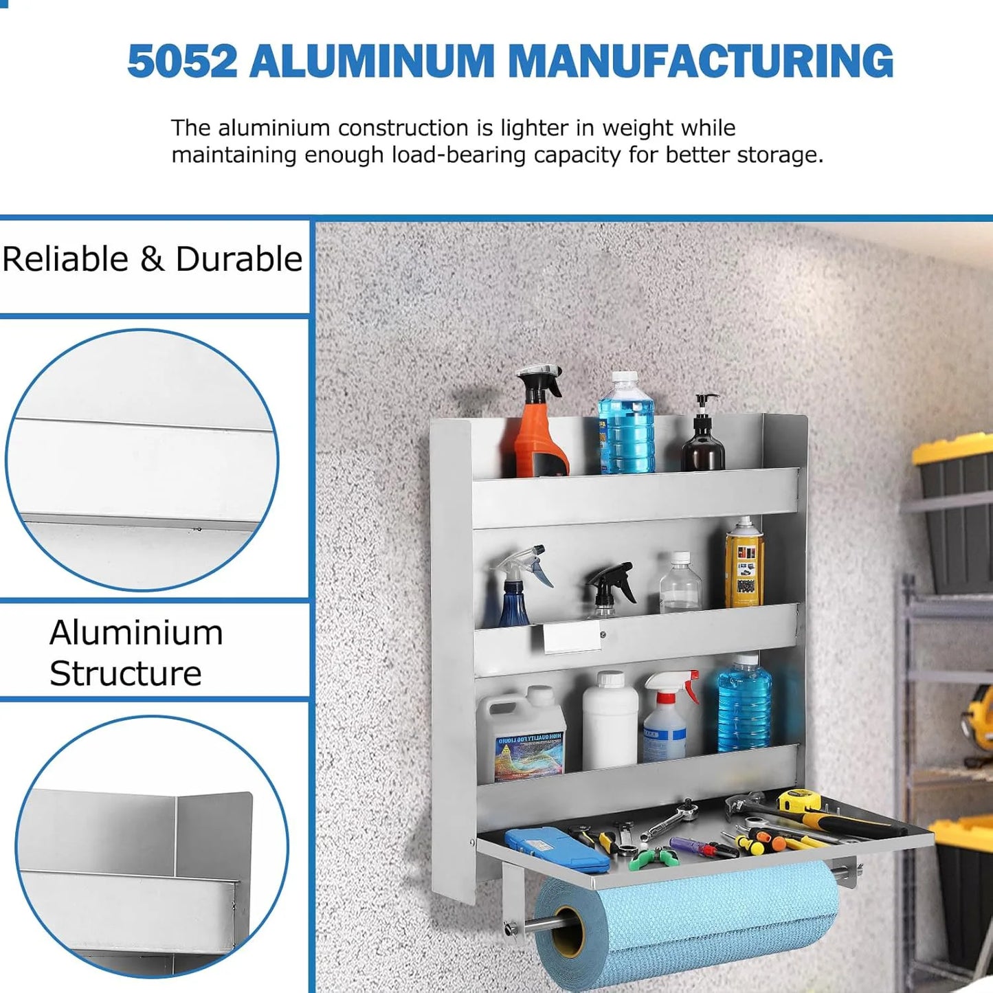 Wall Mounted Tool Tray, Storage Trailer Tool Cabinets, Small Wall Mounted Steel Cabinets Adjustable Shelves For Garages