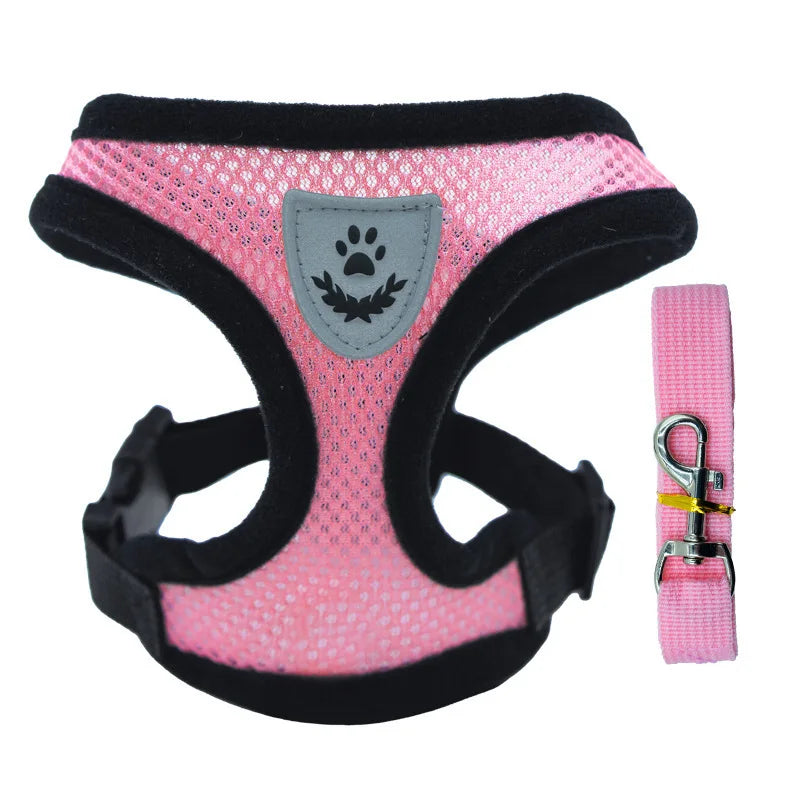 Pet chest strap cat leash dog chest strap dog walking leash small dog solid vest type cat leash prevent loss