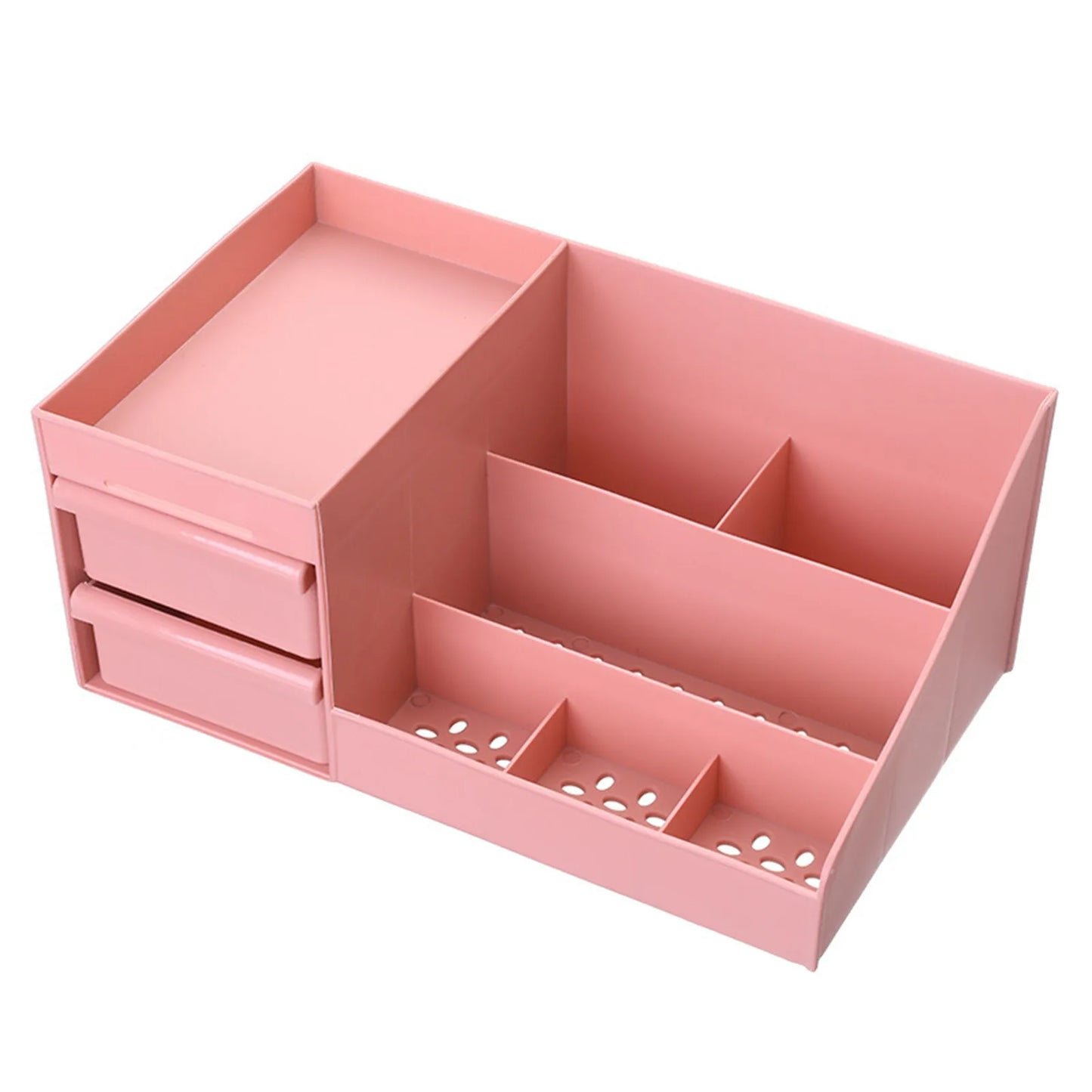 Cosmetic Display Case Desk Storage Box with Clear Drawers Large Capacity Makeup Brush Organizer For Bathroom Desktop
