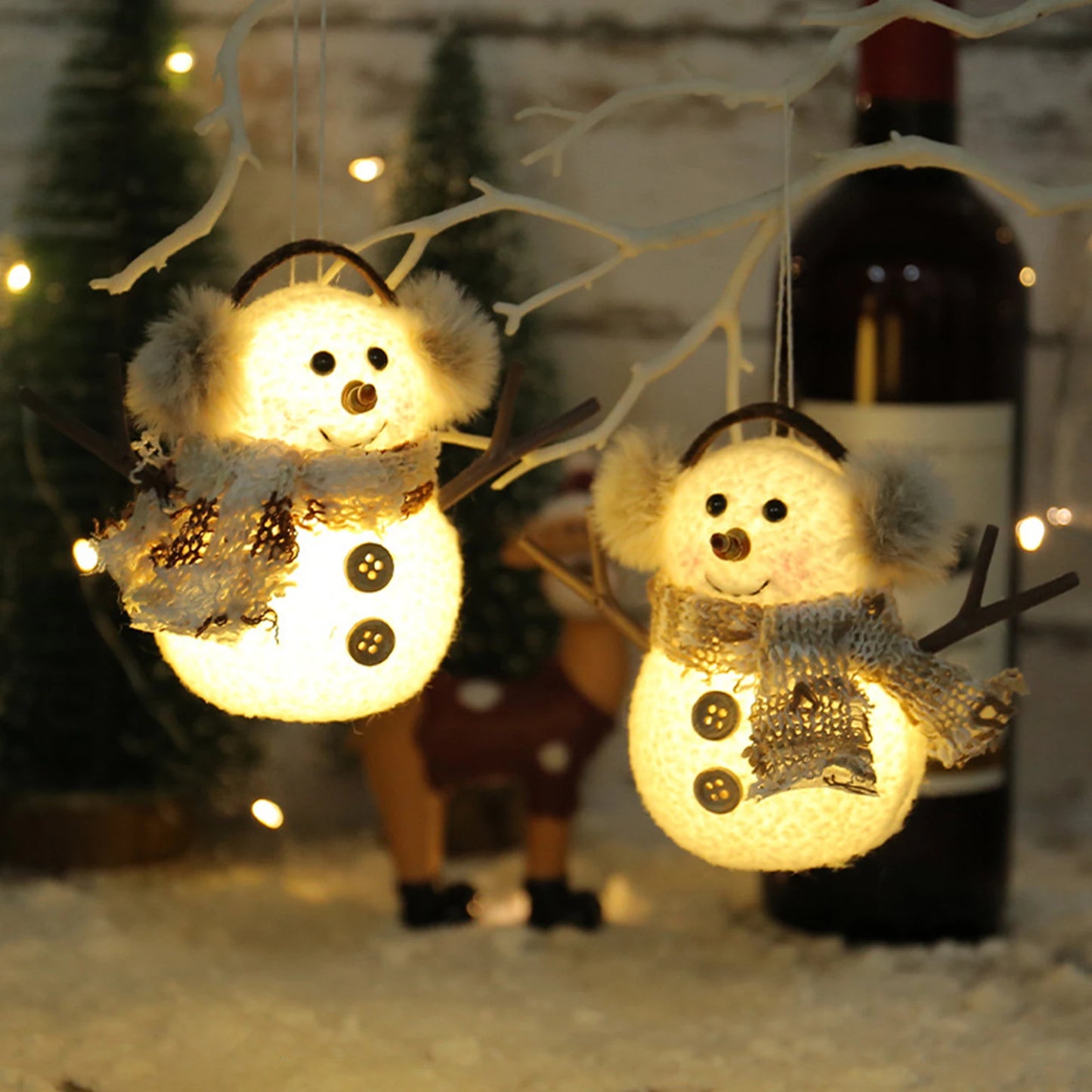 Christmas  Light Up Snowman Holiday Present,for Holiday Decor for Home Office Giving , Battery Operated