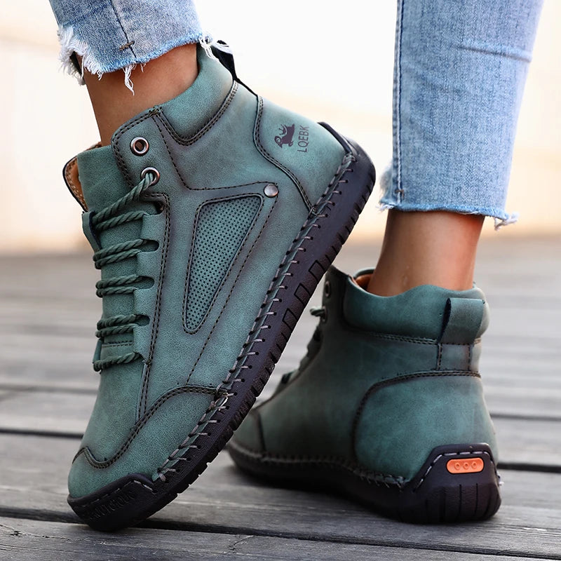 Boots for Women British Style Retro Anti Slip Loafers Casual Soft Soled Women Nude BootsSpring Autumn Comfortable Women's Shoes