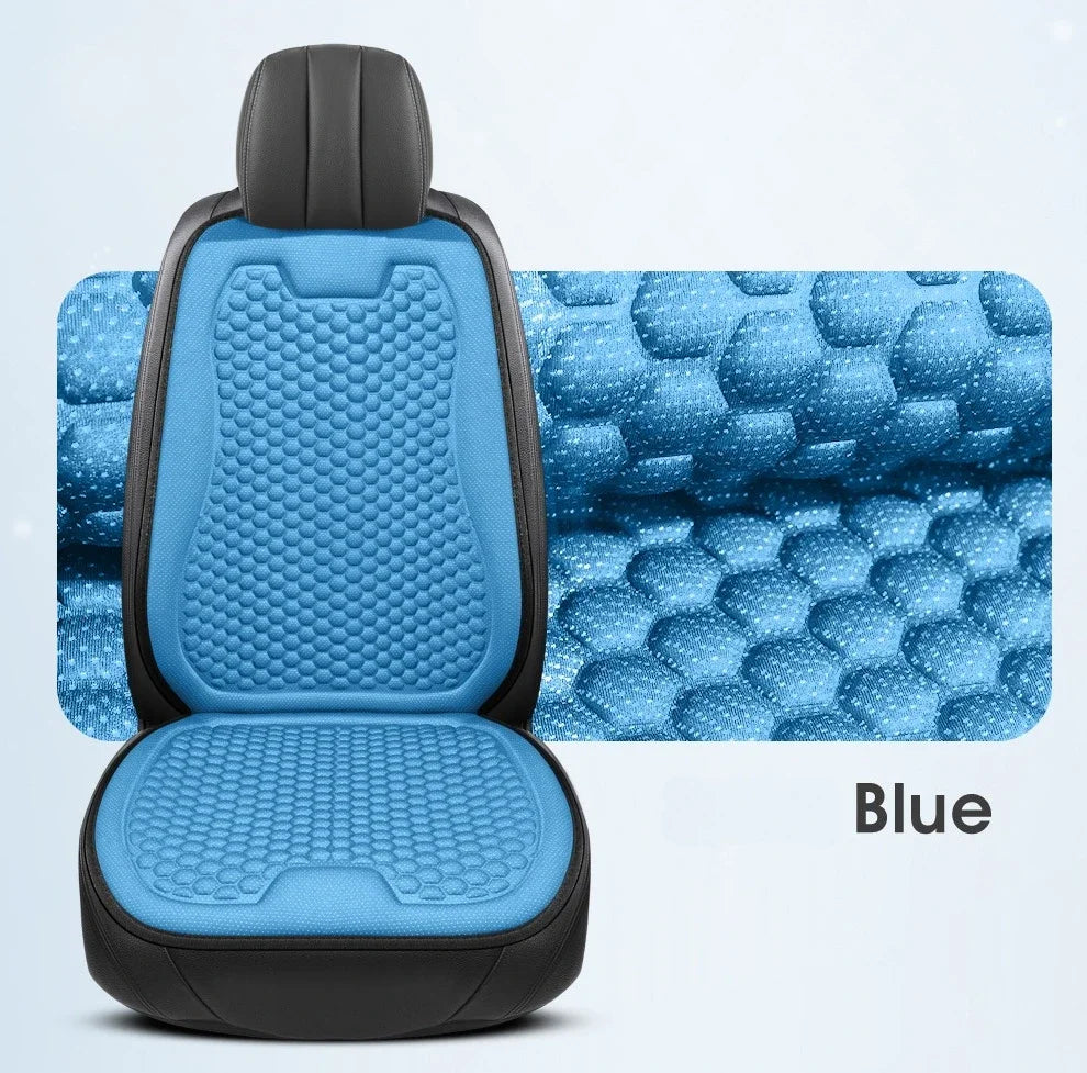 Breathable Comfortable Summer Cool Ice Silk Car Seat Cushions with 3D Spherical Protrusions Soft for Most Cars