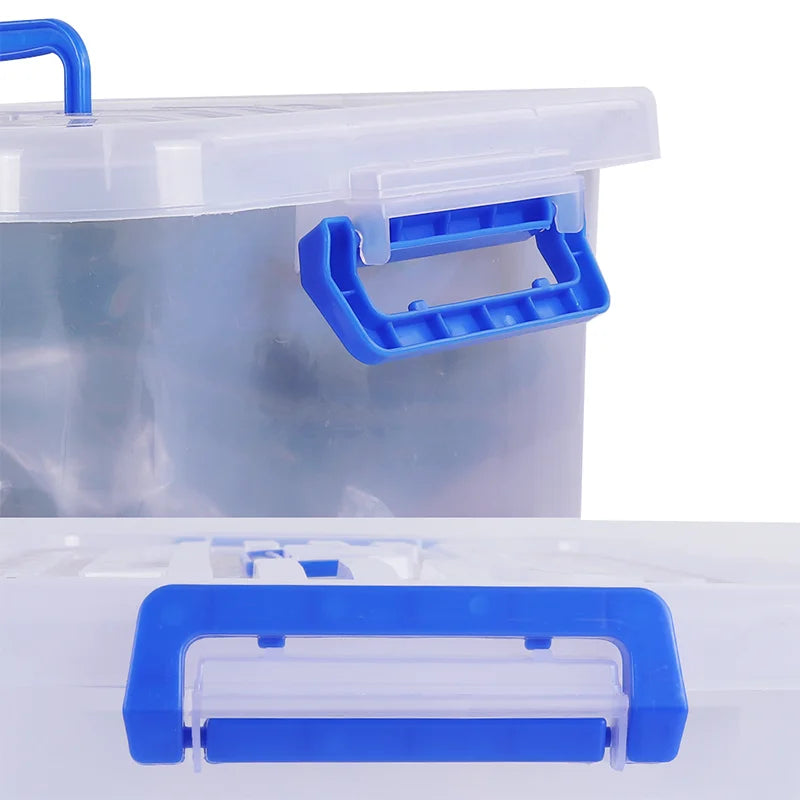 Storage Box with Lid Organizer Box Stackable Storage Trunk Storage Container Closet Organizer with Wheels Home Organizer