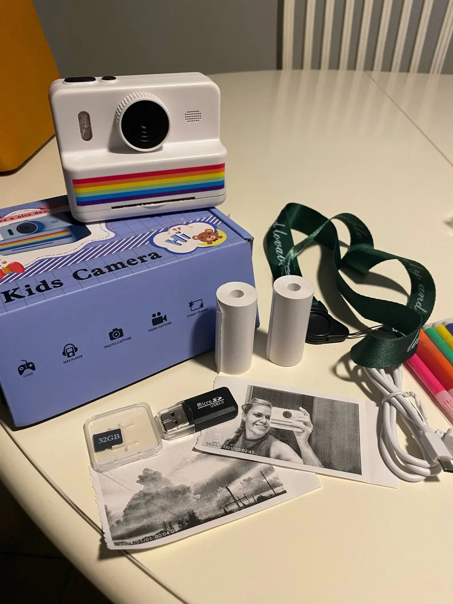 Instant Print Camera For Photography Mini Printer Portable Thermal Digital Children Photo Kids Camera 2.8inch HD Video Toy Gifts