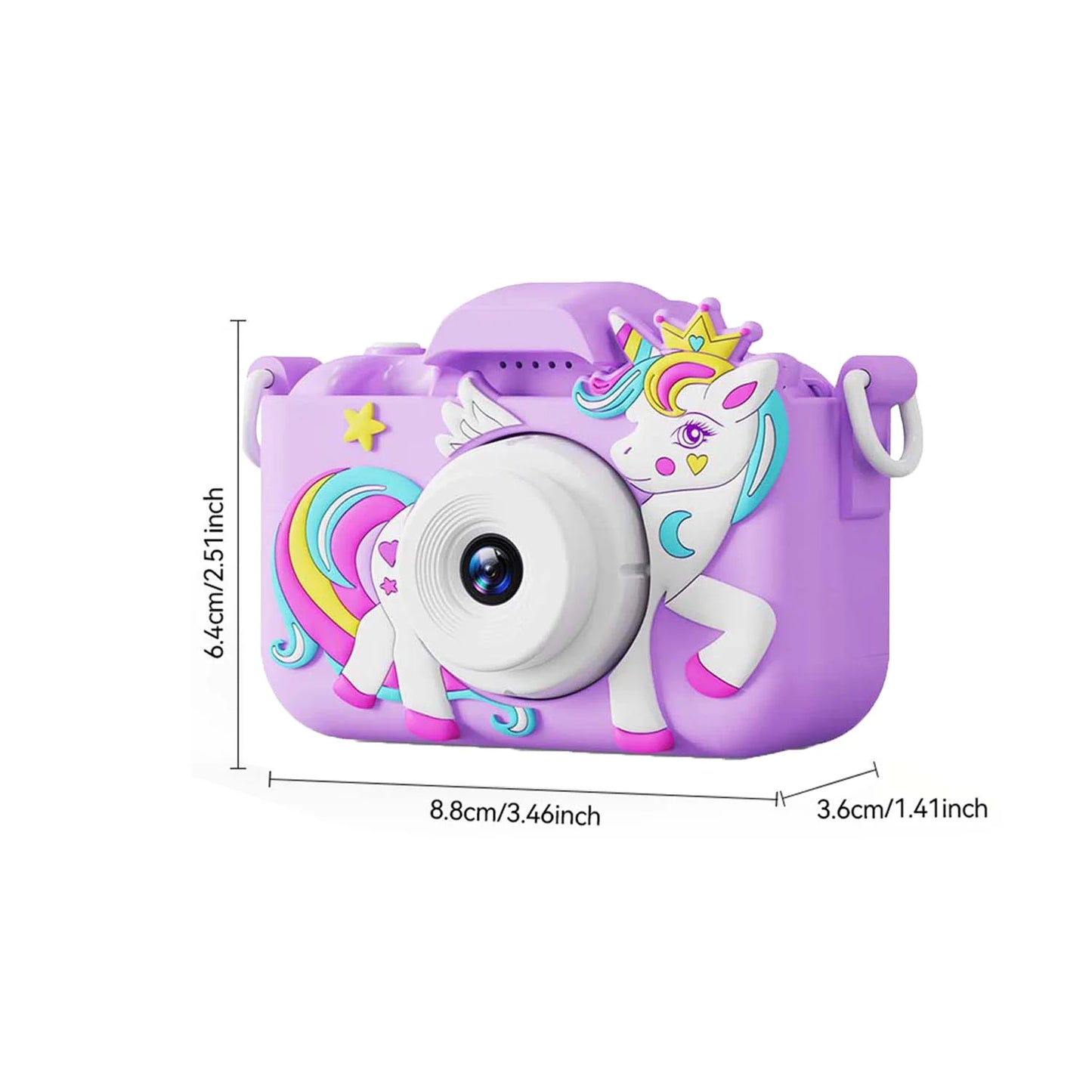 Kids Camera Toys for Boys Girls Selfie HD Digital Video Shockproof Camcorder Christmas Birthday Girls 32GB Card Included