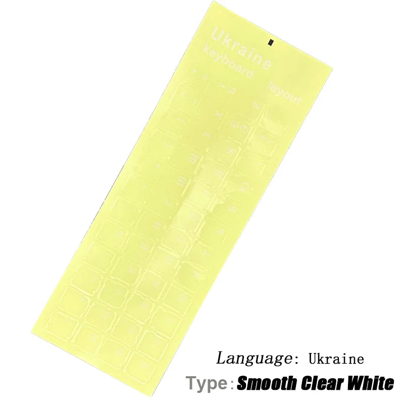 SR Ukraine Scrub Smooth 9 Stickers With Protective Film Layout Button Letters For Macbook PC Laptop Accessorie Computer Keyboard