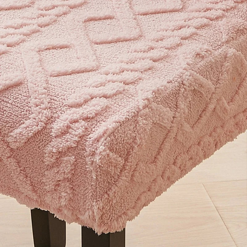 Thick Dining room Chair Cover Jacquard Plush Stretch Chair Slipcovers Solid Color Office Chairs Covers for Living Room Wedding