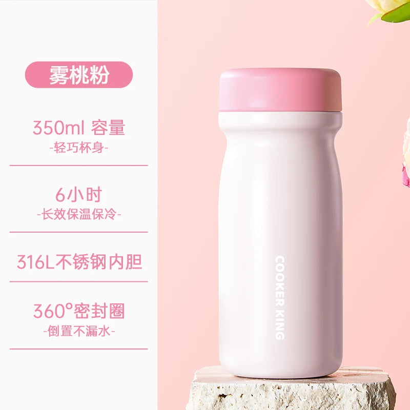 COOKER KING Leakproof Thermos for Travel Commuting Office Use Keep Your Beverages at Desired Temperature Stainless Stee