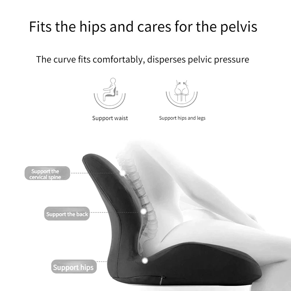1Pcs Seat Cushion for Office Chairs - Momery Foam Chiar Cushion for Tailbone Pain Relief,Back Pain,Long Sitting Pressure Relief