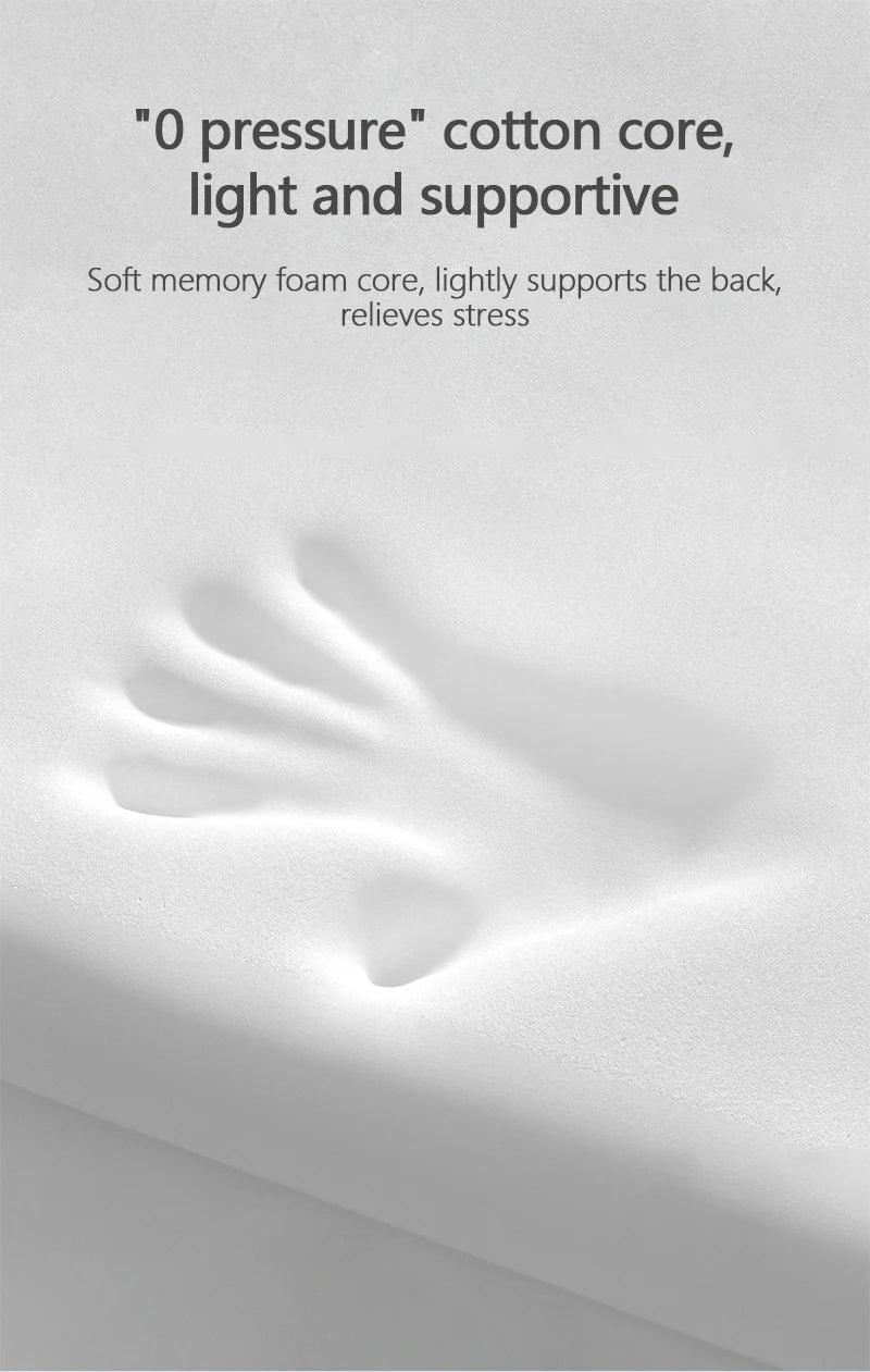 Car Headrest Pillow Auto Neck Cushion Car Back Lumbar Waist Pillow Slow Rebound Guard Head Support for Universal Car Supplies
